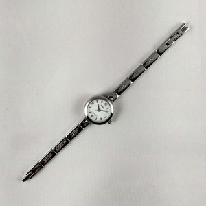 Timex Diamond Silver Tone Watch, Etched Affirmations on Strap