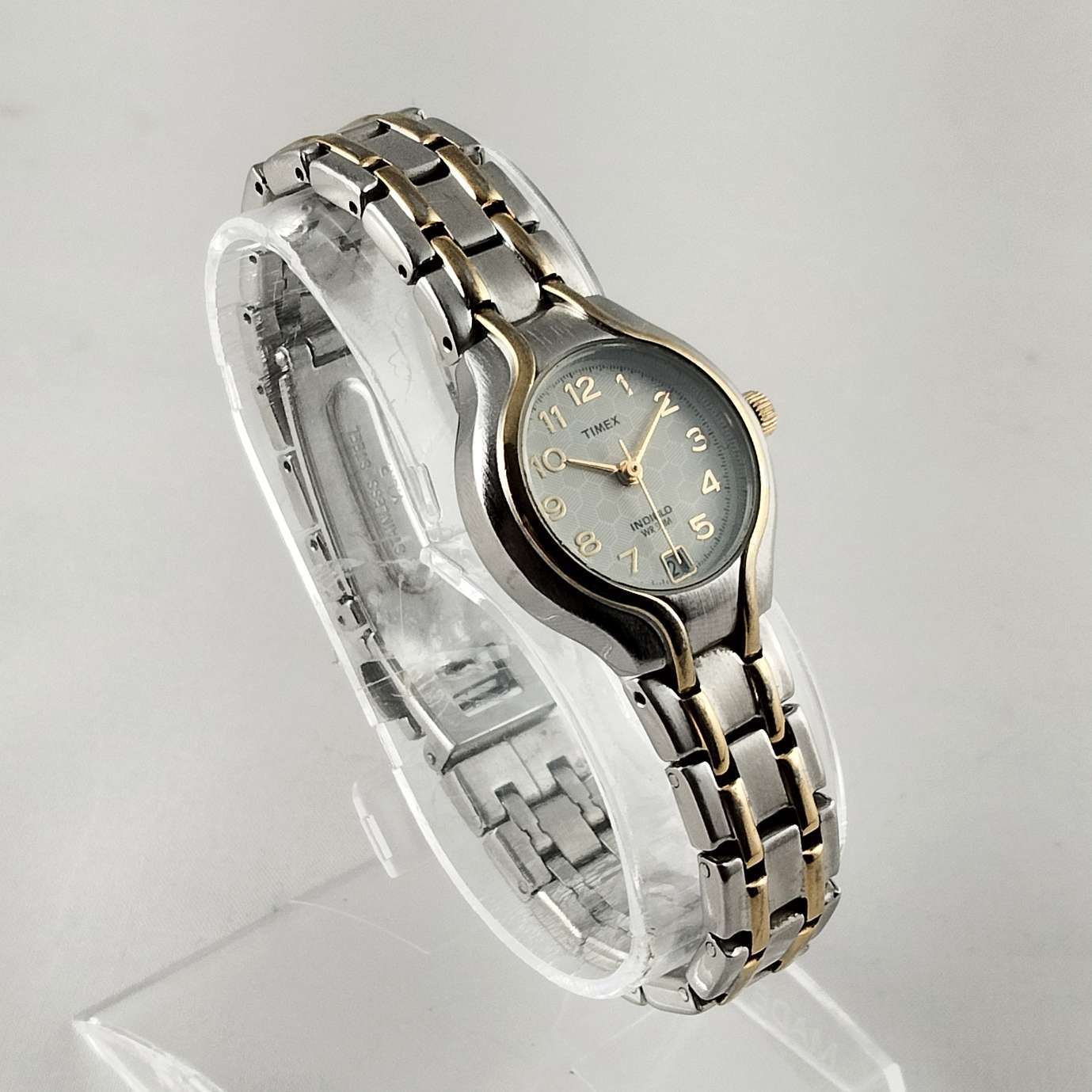 Timex Unisex Indiglo Silver Tone Watch, Bracelet Strap