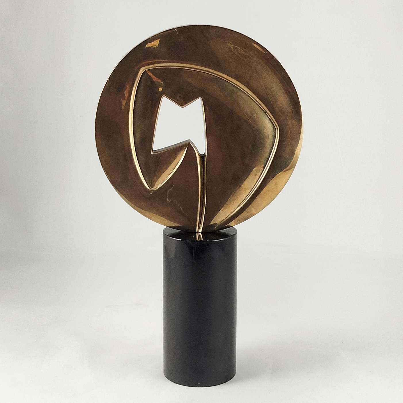 Brass and Marble Sculpture by Spanish Artist Joaquin Berao