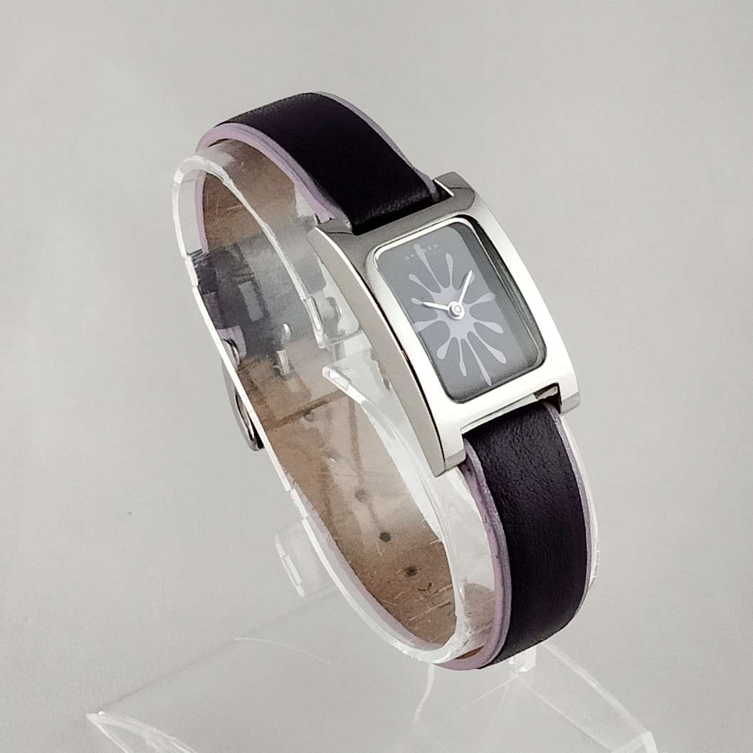 Skagen Women's Watch, Lavender and Purple Details, Genuine Leather Strap