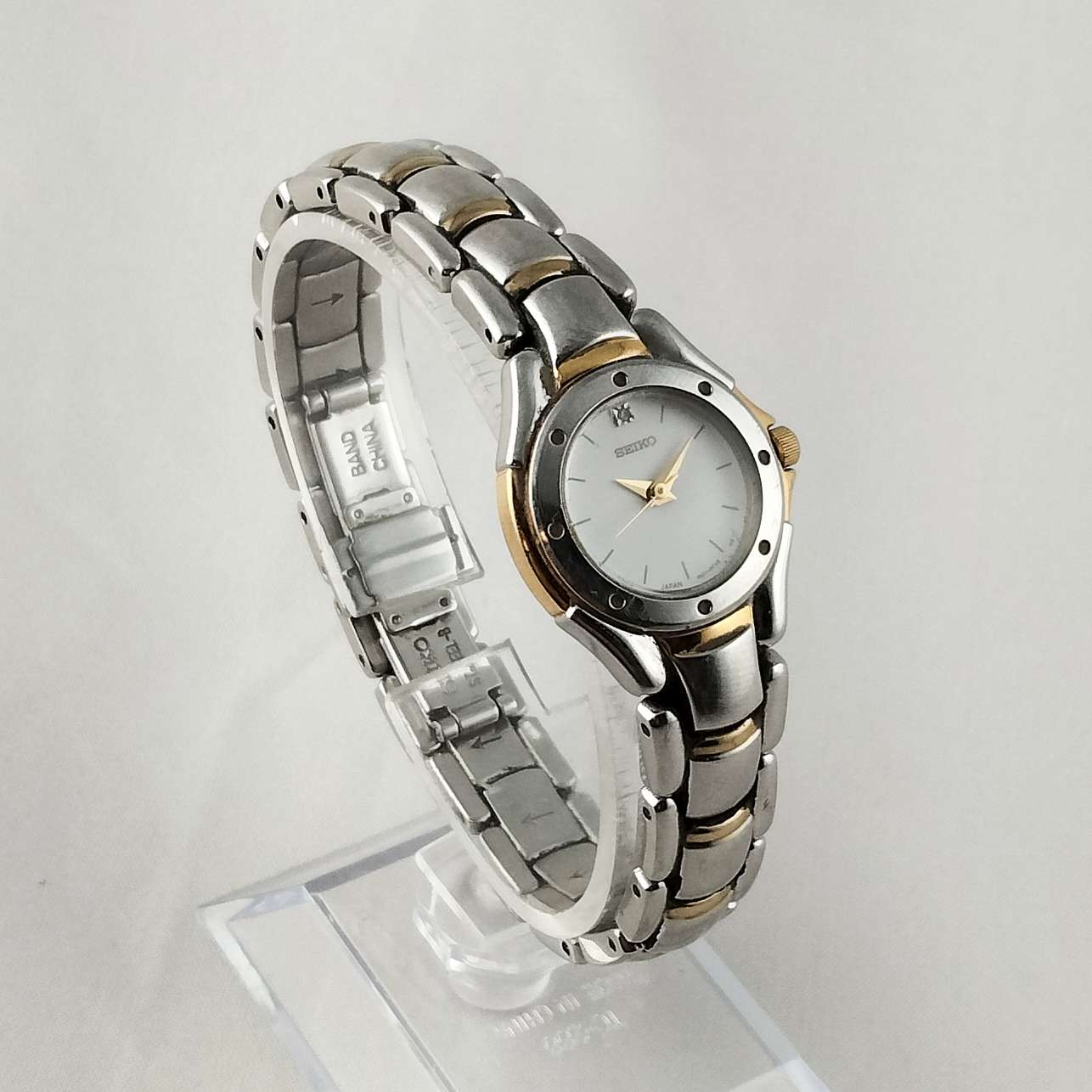 Seiko Women's Watch, Silver and Gold Tone, Bracelet Strap
