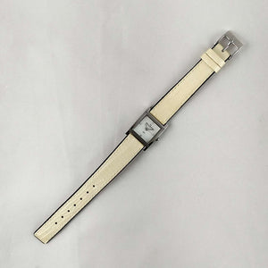 Skagen Watch, Square Mother of Pearl Dial, Genuine Patent Leather Strap