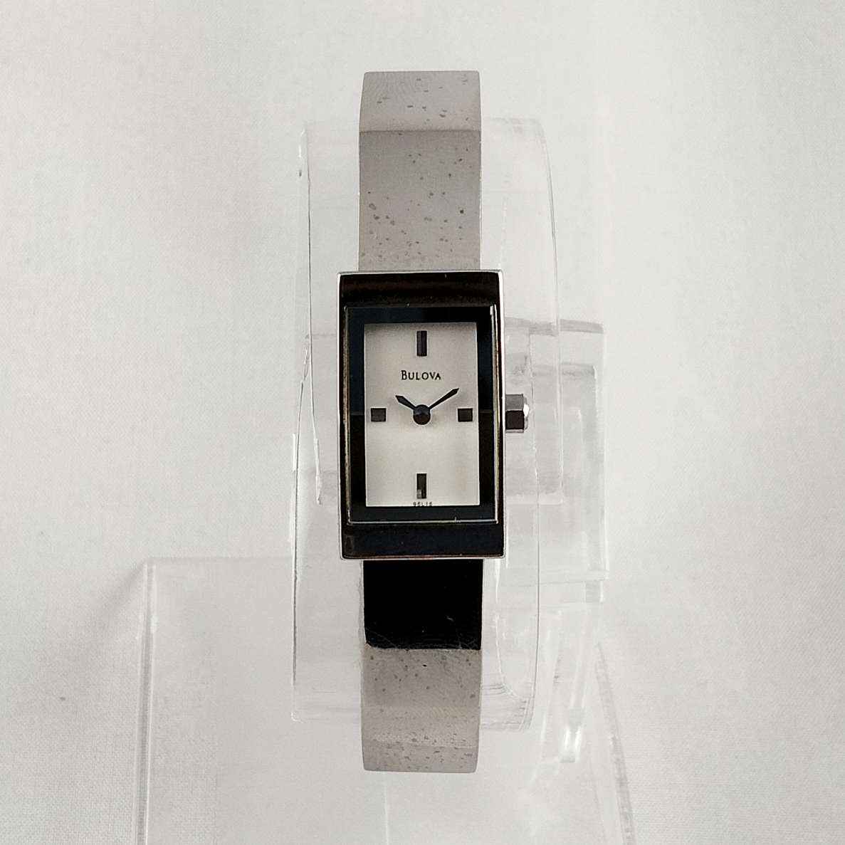 Bulova Petite Watch, Rectangular Dial, Angular Strap