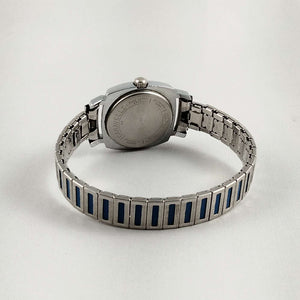 Carvelle by Bulova Watch, Shiny Blue Dial, Stretch Strap