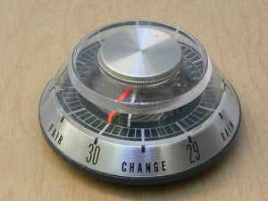 I Like Mike's Mid Century Modern Accessories Honeywell Two Piece Weather Station - Atomic UFO Space Age Gadgets -Temperature, Barometer & Hygrometer