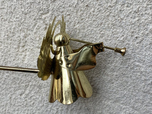 I Like Mike's Mid Century Modern Candle Snuffers Brass Candle Snuffer with Angle Cap and 8.5" Reach