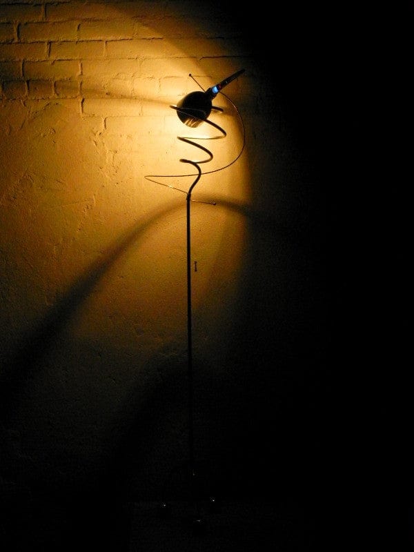 I Like Mike's Mid-Century Modern lighting Atomic Copper Aluminum Floor Lamp, Artisan Sculptural Lighting