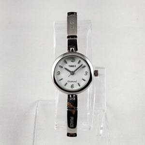 Timex Diamond Silver Tone Watch, Etched Affirmations on Strap