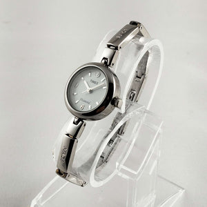 Timex Diamond Silver Tone Watch, Etched Affirmations on Strap