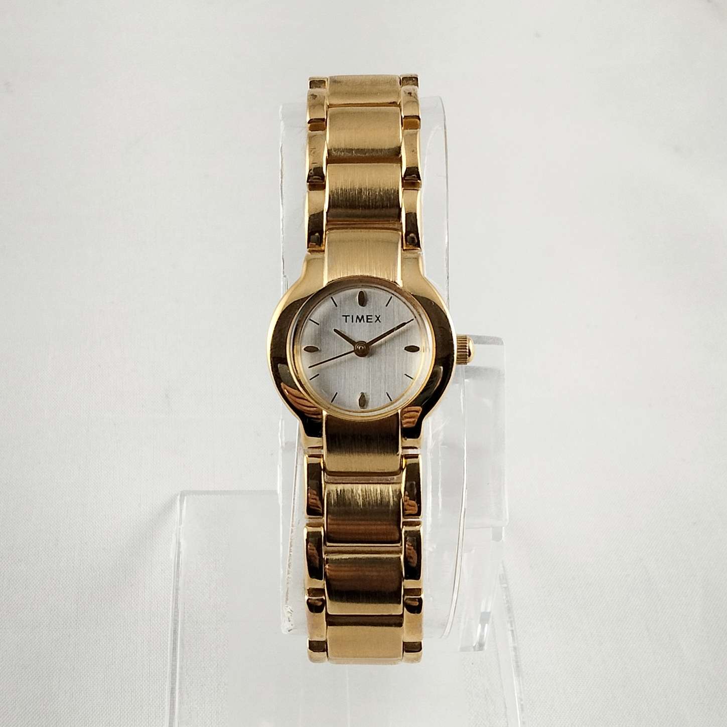 Timex Unisex Gold Tone Watch, Chunky Bracelet Strap