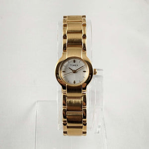 Timex Unisex Gold Tone Watch, Chunky Bracelet Strap