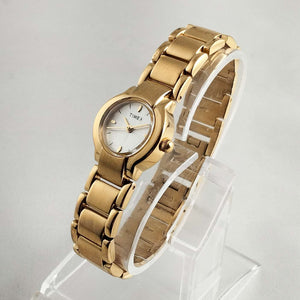 Timex Unisex Gold Tone Watch, Chunky Bracelet Strap