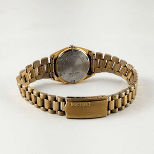 Seiko Unisex Watch, Black and Gold Tone, Bracelet Strap