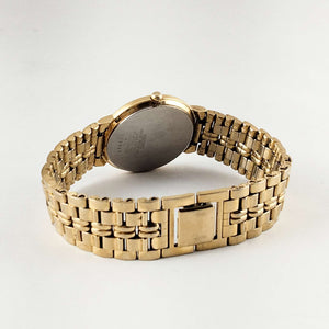 Seiko Unisex Watch, Black and Gold Tone, Bracelet Strap