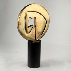 Brass and Marble Sculpture by Spanish Artist Joaquin Berao