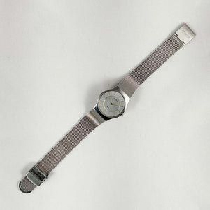 Skagen Unisex Watch, Gold Tone Details, Mesh Strap