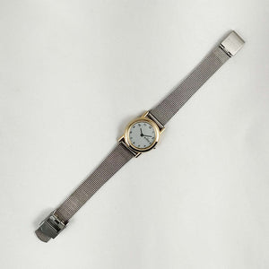 Skagen Unisex Watch, Gold Tone Bezel, Mesh Strap