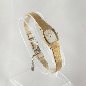Seiko Women's Watch, All Gold Tone, Square Dial, Bracelet Strap