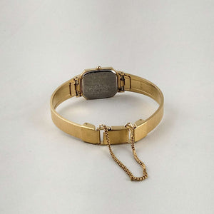 Seiko Women's Gold Tone Watch, Octagonal Dial, Bracelet Strap