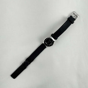 Skagen Women's Watch, Jewel Details, Black Genuine Leather Strap