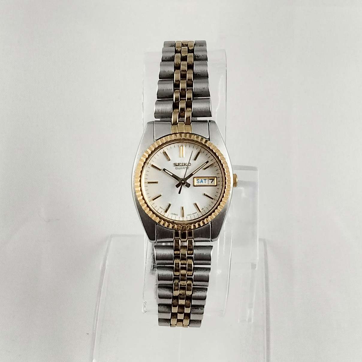 Seiko Unisex Watch, White Dial, Bracelet Strap - I Like