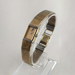 Seiko Women's Petite Gold Tone Watch, Jewel Detail