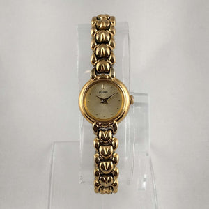 Pulsar Women's Petite Gold Tone Watch, Heart Bracelet Strap