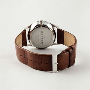 Skagen Oversized Chronograph Watch, Brown Genuine Leather Strap