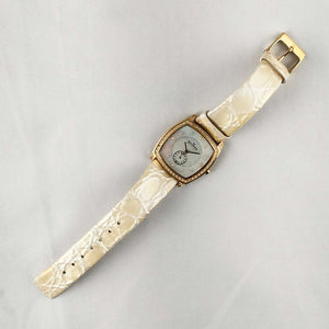 Skagen Oversized Watch, Mother of Pearl Dial, Genuine Patent Leather Strap