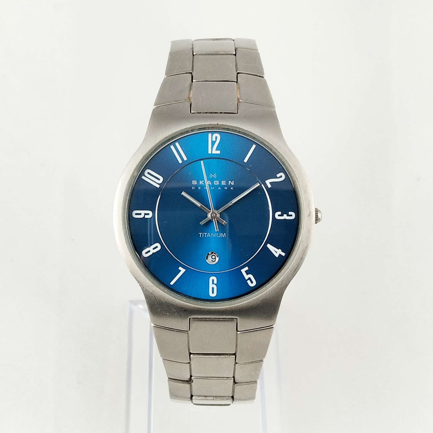 Skagen Oversized Men's Watch, Blue Dial, Bracelet Strap