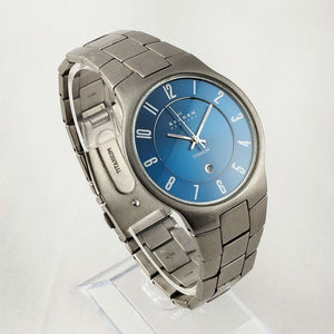 Skagen Oversized Men's Watch, Blue Dial, Bracelet Strap