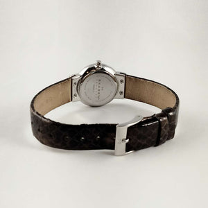 Skagen Unisex Watch, Mother of Pearl Dial, Genuine Patent Leather Strap