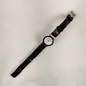 Skagen Unisex Watch, Mother of Pearl Dial, Genuine Patent Leather Strap