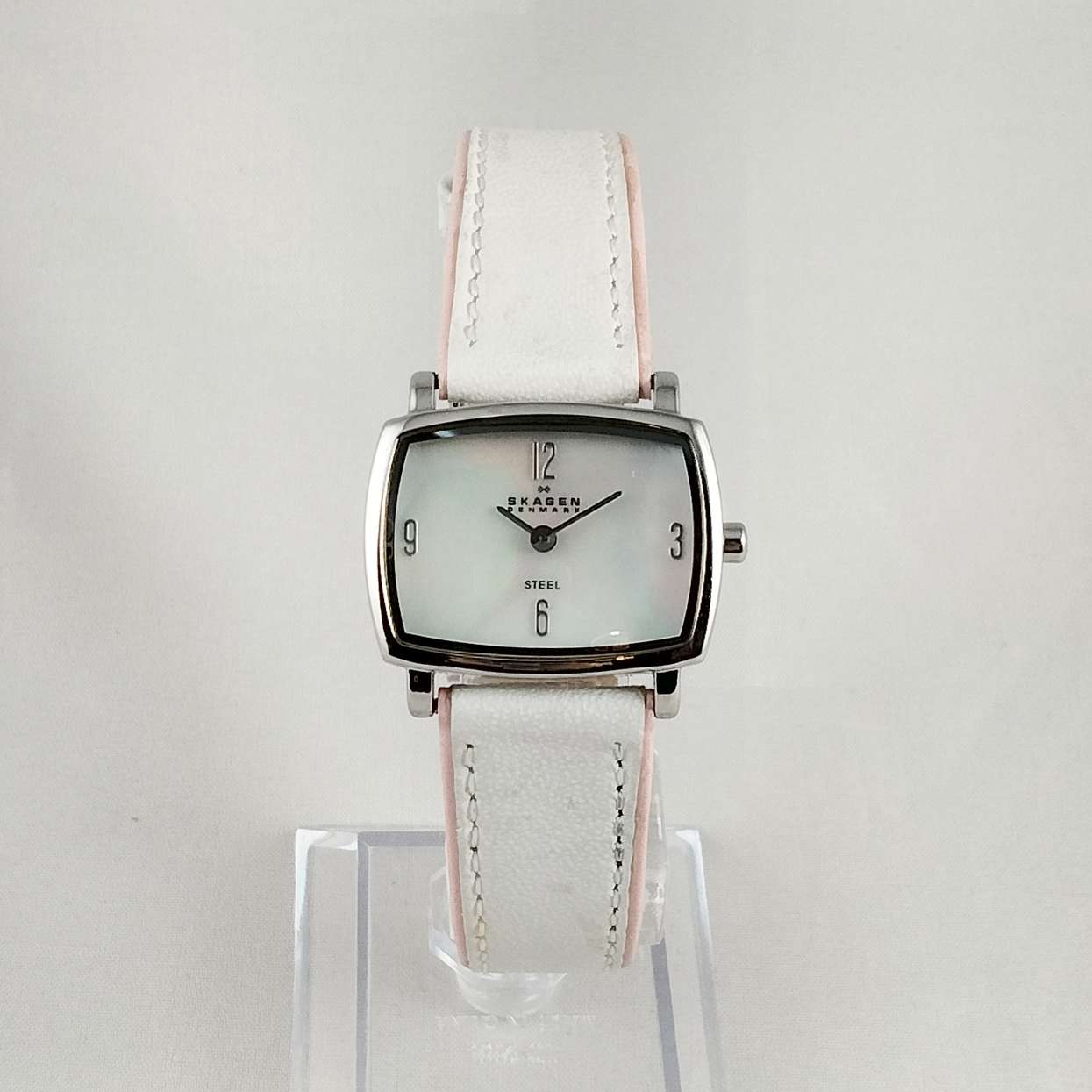 Skagen Titanium Watch, Mother of Pearl Dial, Bracelet Strap