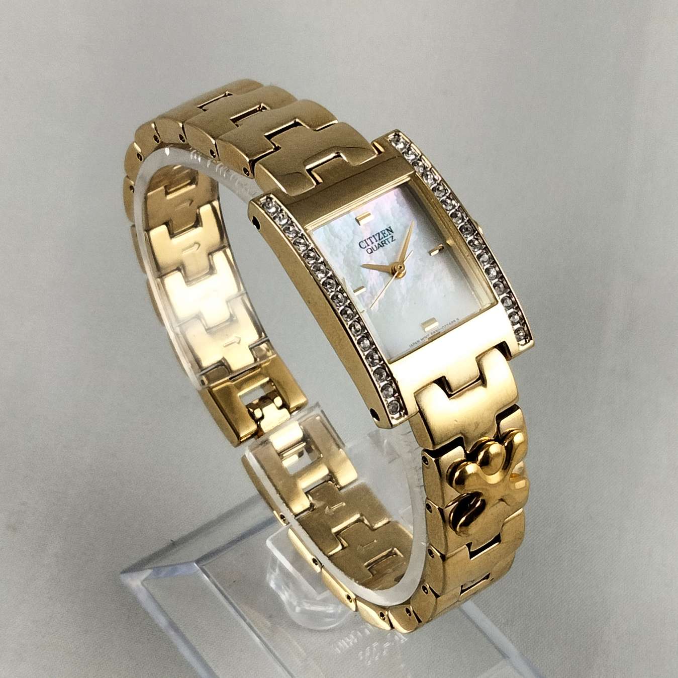 Citizen Quartz Watch, Mother of Pearl Dial, Link Strap