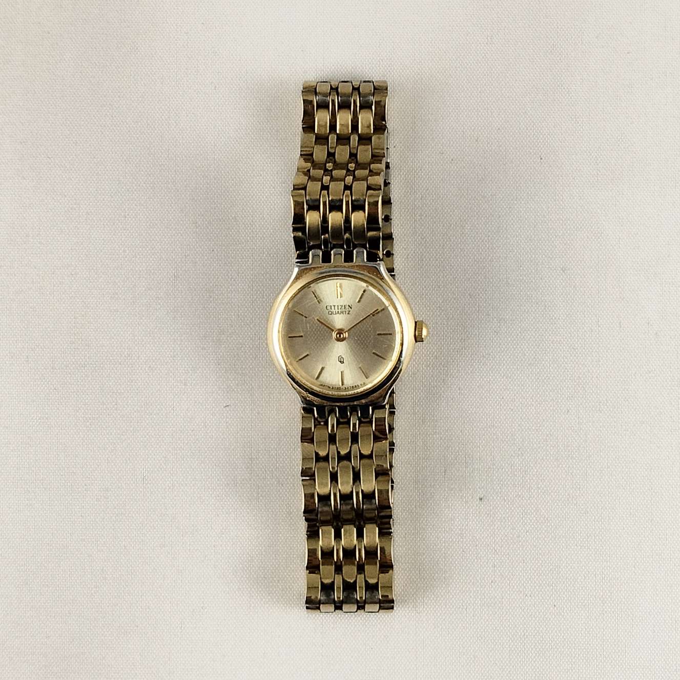 Citizen Petite Watch, Gold Tone Details, Bracelet Strap