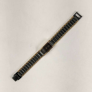 Seiko Petite Watch, Dark Gray and Gold Tone Details