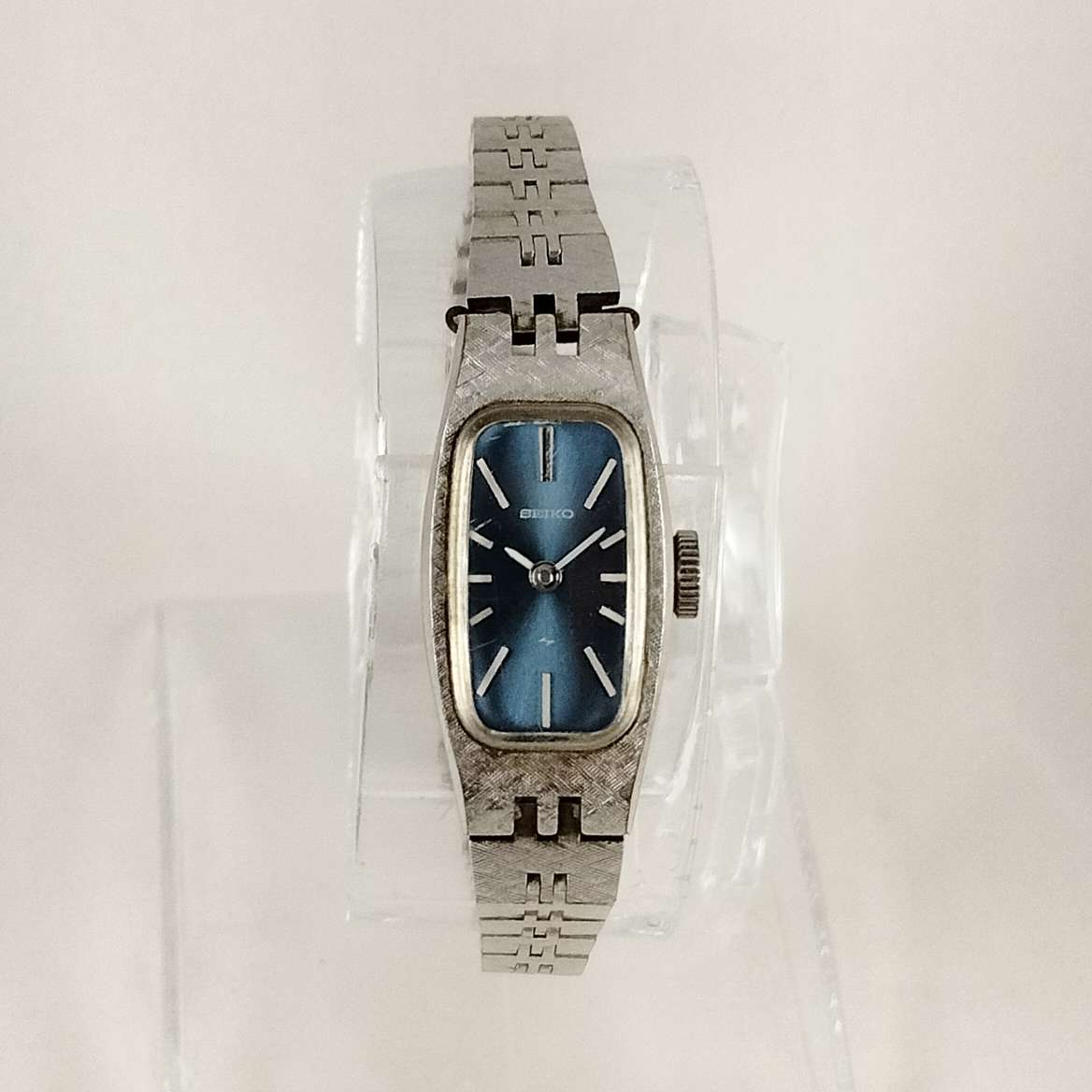 Seiko Petite Watch, Dark Blue Dial, Link Bracelet Strap