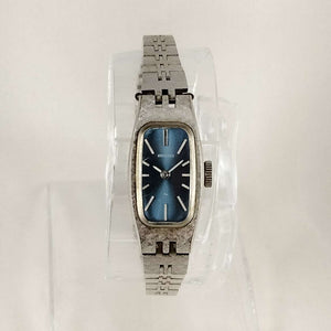 Seiko Petite Watch, Wind Up, Dark Blue Dial, Link Bracelet Strap