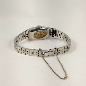 Seiko Petite Watch, Wind Up, Dark Blue Dial, Link Bracelet Strap
