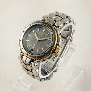 Seiko Sports 50 Watch, Dark Gray Dial, Bracelet Strap