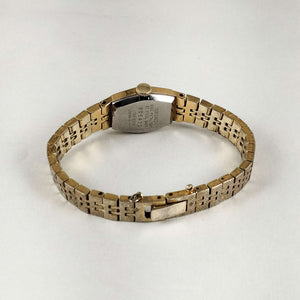 Seiko Petite Gold Tone Watch, Hexagonal Dial, Bracelet Strap