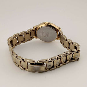 Seiko Petite Gold Tone Watch, White Dial, Bracelet Strap