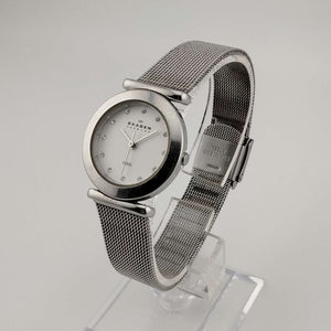 Skagen Women's Watch, Silver Tone, Circular Dial, Adjustable Mesh Strap