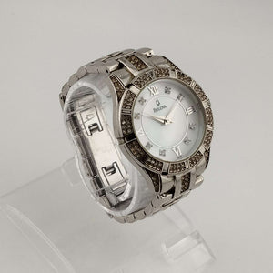 Bulova Women's Silver Tone Watch, Mother of Pearl Dial, Bracelet Strap