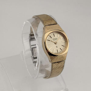 Citizen Petite Quartz Watch, Gold Tone, Circular Dial, Bracelet Strap