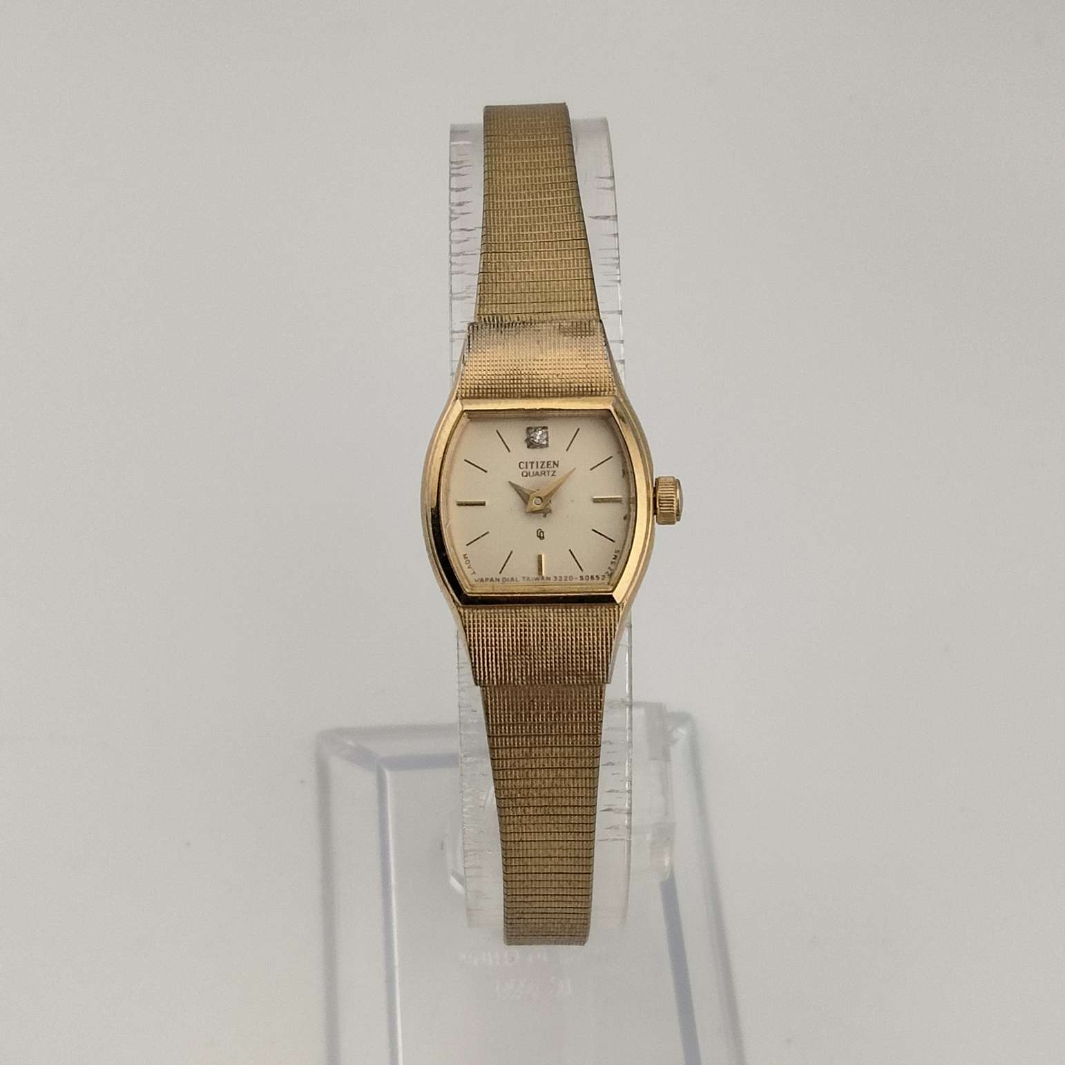 Citizen Unisex Quartz Watch, Gold Tone, Circular Dial, Jewel Detail, Bracelet Strap