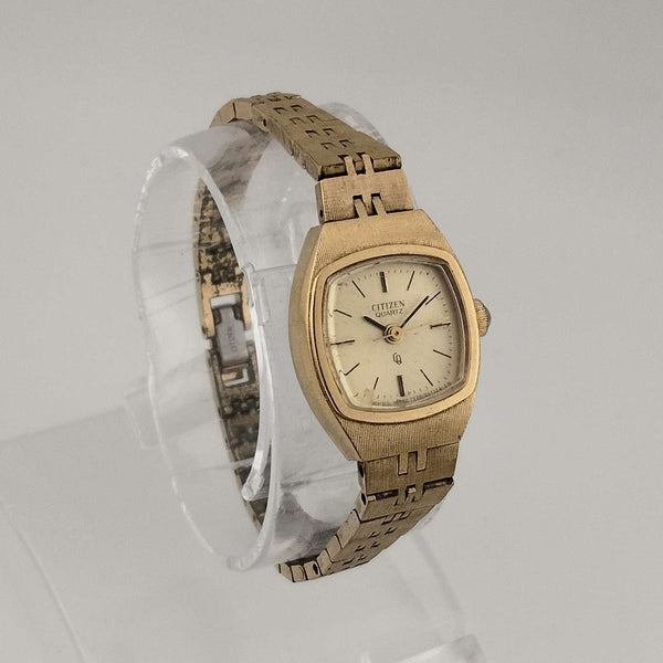 Citizen Petite Quartz Watch, Gold Tone, Rounded Square Dial