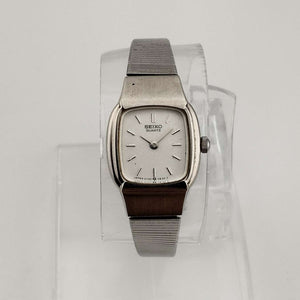 Seiko Women's All Silver Tone Petite Watch, Square Dial, Bracelet Strap