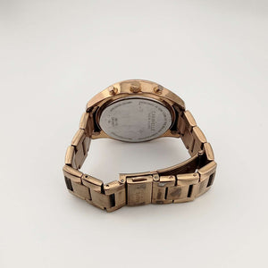 Bulova Women's Copper Tone Watch, Circular Chronograph Dial, Bracelet Strap